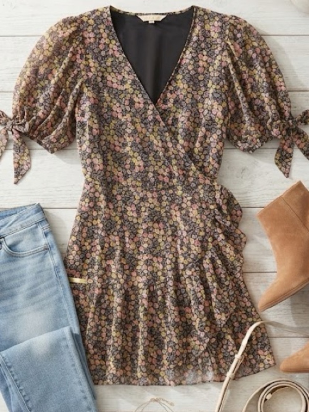 LC Lauren Conrad Floral Dress size Large